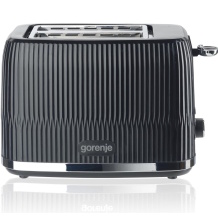 Gorenje T850DPB skrudintuvas duonai skrudinti 850W 2 lizdai atitirpinimas pašildymas 7 lygiai Juoda