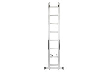 Kombinētas divu sekciju kāpnes, FORCEKRAFT, FK-BL-E212, 2x12 pakāpieni, max slodze 150 kg, alumīnijs, 3.36 m darba augstums