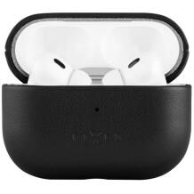 Fixed Austiņu Kaste ar MagSafe Atbalstu FIXLPM-999-BK, Īsta āda, Melna, Aizsargājošs apvalks