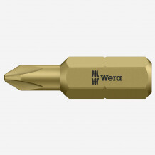 Augstas kvalitātes Phillips #2 bitu, WERA, 05346281001, 25mm, ekstragrūts dizains, ideāls mīkstiem materiāliem