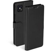 Krusell PhoneWallet Чехол для телефона 62169, черный цвет, экокожа, 3 слота для карт, карман для счетов, вырез под камеру