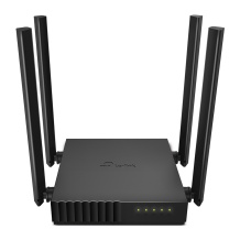 TP-Link Archer C54 belaidis maršrutizatorius Wi-Fi 5 Dual-Band iki 1200 Mbps 1× WAN 4× LAN 10/100 M 4× antenos Beamforming Juoda