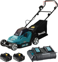 Akumulatora zāles pļāvējs 2x18V, 2x4Ah, 38cm, 12-75mm, DLM382CM2 MAKITA