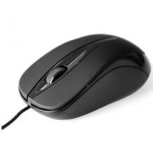 Media-Tech оптическая мышь PLANO MT1091K, 800 DPI, USB A, 3 кнопки, эргономичный дизайн, черный
