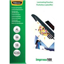 Fellowes Laminaatkotid 5351205, A3, 100 µ, 100 tk, läikiv, ühilduv kõigi laminaatorite brändidega