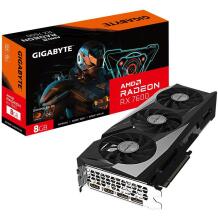 Gigabyte Vaizdo plokštė GV-R76GAMING OC-8GD 1.1 8GB GDDR6, 128 bit, 3 ventiliatoriai, HDMI 2.1a, DisplayPort 1.4a, RGB Fusion