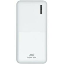Rivacase Power Bank VA2572WHITE, 20000mAh, 20W, USB Type-C, Quick Charge 3.0, 3x3A