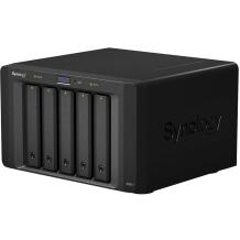 Synology Система хранения DX517, 5 отсеков для дисков 3.5"/2.5" SATA, 1 eSATA порт, 200 Вт макс. мощность