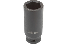 Giluminė smūginė galvutė, FORCEKRAFT, FK-4458523, 23 mm, 1/2"DR, 6-kampė, CrMo plienas