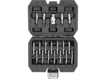 Torx un Hex skrūvju izvilkšanas komplekts 19 gab., YATO, YT-04584, CrV materiāls, 1/4" un 3/8" izmēri