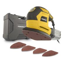 Slīpmašīna 220W, POWERPLUS, POWX04810, Jauda: 220 W, 15 smilšpapīra loksnes
