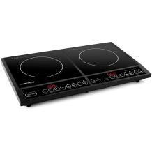Esperanza EKH008 plīts, 2 zonas, 230V, 2000W, 8 temperatūras līmeņi, automātiska potu noteikšana