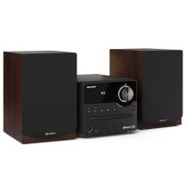 Sharp Hi-Fi mikro süsteem XL-B512(BR), 45W, pruun, CD, FM, USB, Bluetooth 5.0, 2x7.5W kõlarid, EQ, kaugjuhtimispult