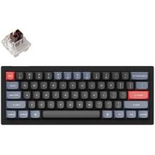 Keychron Клавиатура V4-B3, RGB LED, 60%, USB Type-C, Механический переключатель, 1000 Гц, Черный, PBT клавиши