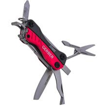 Gerber Multitool 31-003622, 108mm, 62g, nerūdijantis plienas, 10 įrankių, sulankstomas dizainas, raudonas