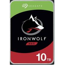 Seagate HDD ST10000VN000 10TB, 7200RPM, 256MB, SATA III, 24/7 veikimas, IronWolf, 180TB/metus, RV jutikliai