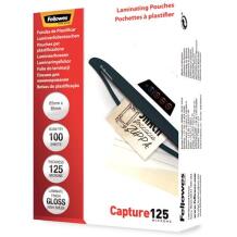 Fellowes Laminavimo maišelis 5306702, 64x95mm, 125µm, 100 vnt, blizgus, idealus asmens kortelėms, kredito kortelėms