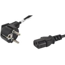 Lanberg Strāvas vads no CEE 7/7 uz IEC 320 C13 CA-C13C-10CC-0018-BK, 1.8 m, 10 A, melns, Schuko, IEC C13