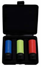 Galvučių komplektas ratų varžtams 1/2" (3 vnt.), KSTOOLS, 515.1070, 17 mm, 19 mm, 21 mm