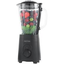 Petra stikla jug blenderis PT5531MBLKVDE, 600 W, 1,5 L, 2 ātrumi, nerūsējošais tērauds, pulsa funkcija, drošības vāks