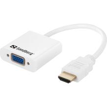 Sandberg HDMI į VGA+Audio keitiklis 508-77, HDMI A tipo patinas, VGA, 3,5 mm, RoHS