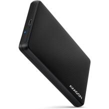 Axagon HDD корпус EE25-SLC USB 3.2 Gen 1, 2.5", черный, 0.32 м кабель, безвинтовой дизайн