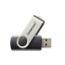 Intenso USB mälupulk 3503490 64 GB, lugemise kiirus 28 MB/s, kirjutamise kiirus 6,5 MB/s, metallist ja plastmassist korpus