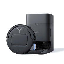 Robottolmuimeja kuivaks ja märgpuhastuseks 18 000 Pa imujõuga 5 200 mAh Li-ion akuga ja 0,22 l tolmukonteineriga must DEEBOT T80 OMNI Ecovacs