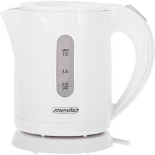 Mesko Veekeetja MS 1376, 850 W, 0.8 L, Plastmass, 360° pööratav alus, Valge