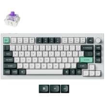 Keychron Клавиатура Q1H-P1 75% беспроводная, RGB LED подсветка, 1.8 м кабель, 60 г сила нажатия, 4000 мАч аккумулятор
