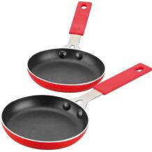 Jata Grill R266, 12mm, must, punane, kaks pann, mittenakku pind, kuumuskindlad käepidemed