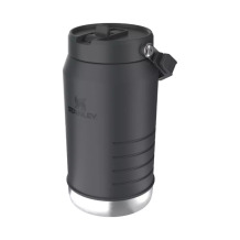 Termopudele ar salmiņu The IceFlow Flip Straw 2.0 Jug Stanley® 2813085038 1.9L melna
