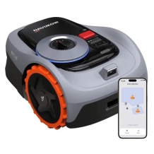 Zāles pļāvējs robots Navimow i105E 500 m² IPX6 58 dB ar uzlādes staciju antenu statīvu un barošanas kabeli Segway