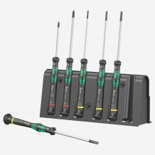 Precizitātes skrūvgriežu komplekts, Wera, 05118152001, 6 skrūvgrieži (plakanais 2.5-4.0mm, Phillips #0-#1)