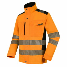 Hi-vis jacket Uranus, S, Pesso, DS135O_S, orange/black, CL2
