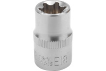 E18 mm TORX padrun JCB JCB-54618 1/2" ruut CrV teras