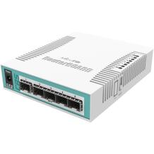 MikroTik Pilve marsruuter Lüliti CRS106-1C-5S, 5 x SFP, 11 W, PoE, DDMI, 400 MHz, 128 MB RAM, 16 MB Flash