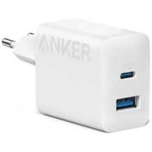 Anker 312 maitinimo adapteris A2348G21, 20W, 5/9/12V, 2x24 pin USB-C, Power Delivery