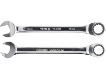 Kombinuotas Raktas Su Reversu 19Mm, 72Z, Crv YT-0200 YATO