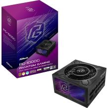 Asrock Блок питания PG-1000G, 1000 W, 5 x 6+2 Pin, 9 SATA, 3 Molex, 13.5 см вентилятор, 1 - 30 дБ