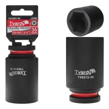 Deep impact socket Tvardy T00213-36 3/4" 36mm CR-MO