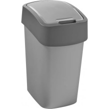 Prügikast Flip Bin 9L, hõbedane / hall  0802170686