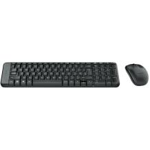 Logitech Juhtmevaba komplekt MK220 920-003161, 10m, 2xAA, 2xAAA, QWERTY, must, 3 nuppu, optiline hiir, universaalne