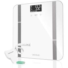 Cecotec Viedie vannas istabas svari 9400 Full Healthy 4088, 180 kg, 100 g, LCD, Rūdīts stikls, Balti, Četri sensori, BIA analīze