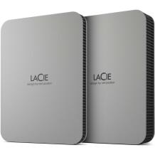 Lacie Väline HDD 2TB STLP2000400, USB Type-C, 3.2 Gen 1, Hõbe, Alumiinium, Plug and Play