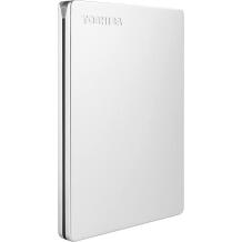 Toshiba Внешний жесткий диск Slim HDTD320ES3EA, 2000 ГБ, 2.5", USB 3.2 Gen 1, Серебристый, аутентификация паролем, NTFS формат