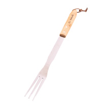 Barbecook grillikahvel liha ja köögiviljade pööramiseks ja serveerimiseks 46cm FSC puidust käepide riputusaas BC-ACC-7072