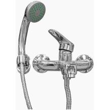 Baltic Aqua Vonios maišytuvas su dušo komplektu M-4/35K 9058381, chromo spalva, metalas, montuojamas prie sienos