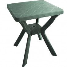 Cадовый стол Reno 70x70x72см зеленый пластик