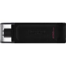 Kingston DataTraveler 70 DT70/256GB, 256 GB, USB Type-C, USB 3.2 Gen 1, iki 200 MB/s, atsparus vandeniui dizainas